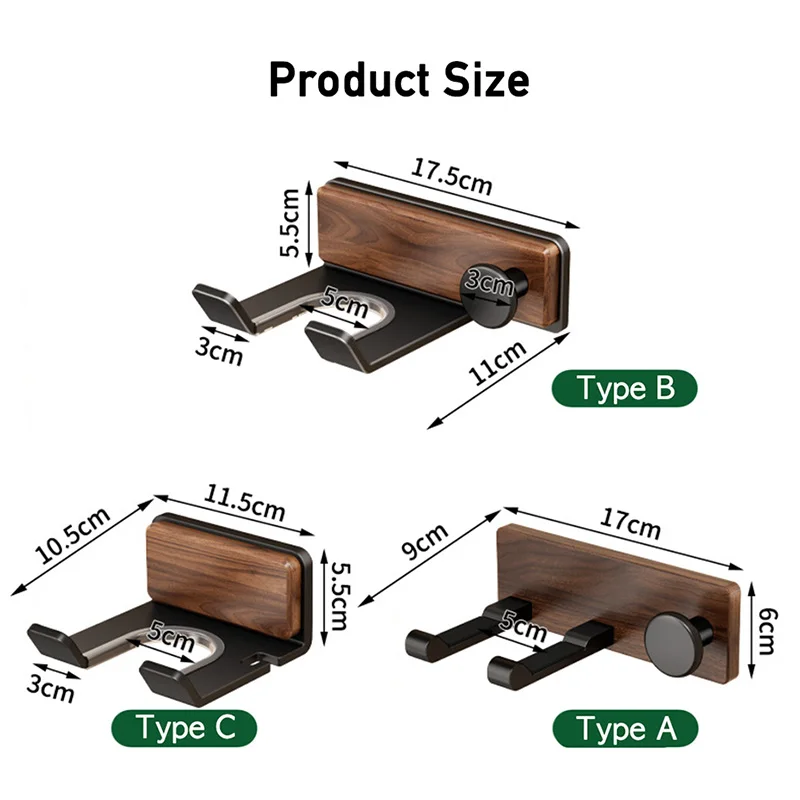 الخشب مجفف الشعر حامل الحفر خالية الذاتي لاصق مجفف للنفخ حامل ل دايسون مجفف شعر الجوز تخزين الرف الحمام شماعات الرف #5