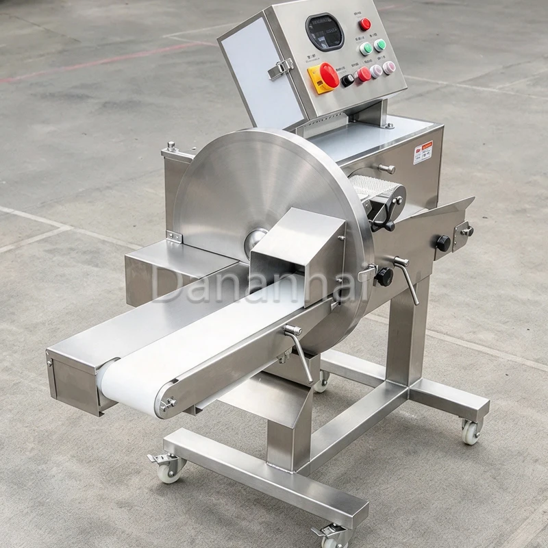 Cooked Meat Cutting Machinery Industrial Electric Deli Slicer Multifunctional Cooked Pork, Beef And Sausage Slicing Device