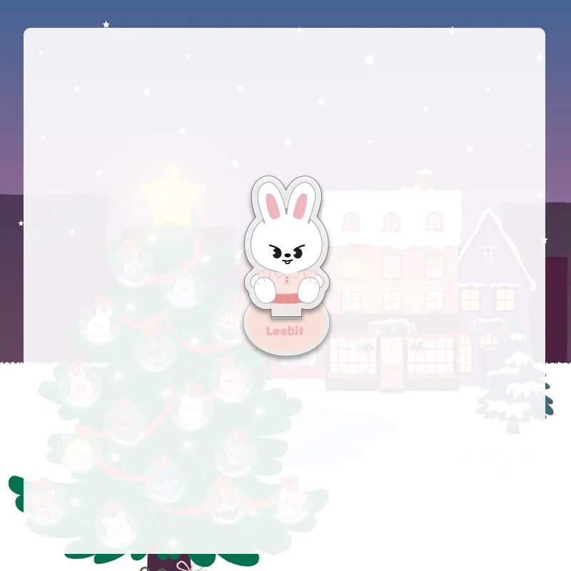 SKZ Stray Kids Celebrity Same Style Peripheral New Cartoon Acrylic Double sided Stand up Desktop Ornament, Birthday Gift