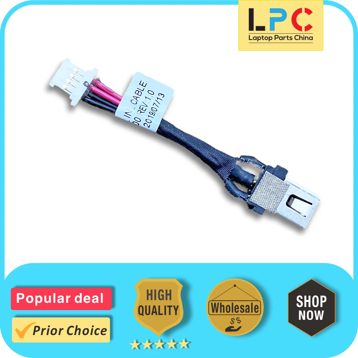 For Lenovo IdeaPad 14ADA7 14AMN7 15ADA7 DC Power Jack Charging Port Socket Connector With Cable New