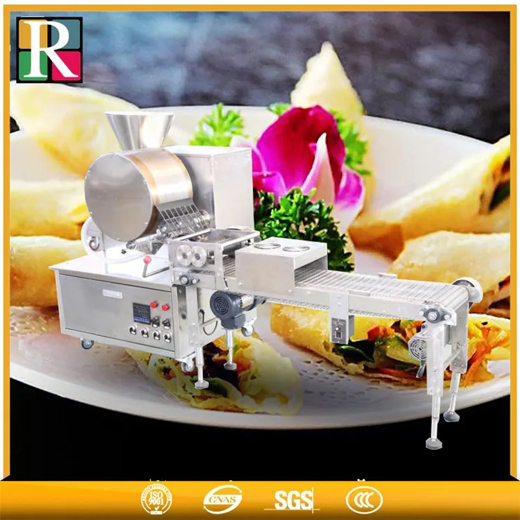 6kw Gas Pancake Machine Large Pasta Machine Batter Processing To Make Spring Rolls CE