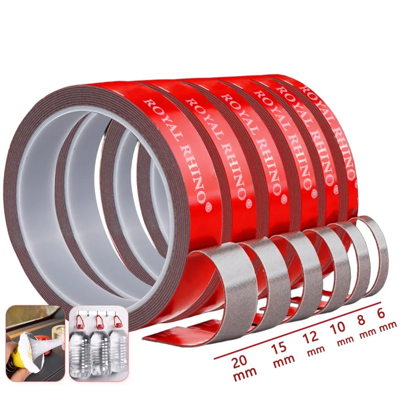

Extra Strong Double Sided Tape Adhesive High Viscosity Car Mounting Fixing Sticky without Leaving Traces Special Tear off