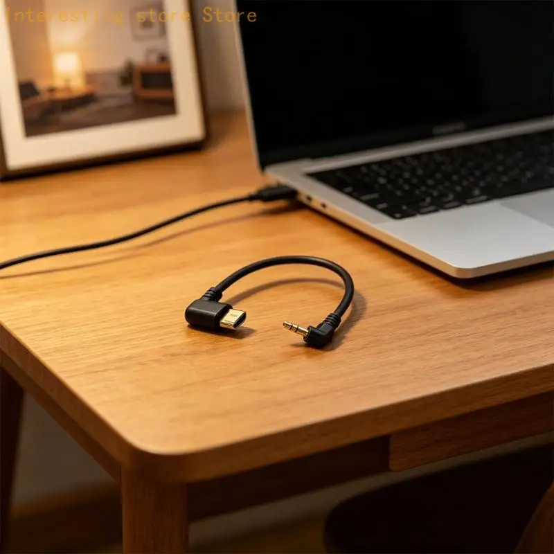 Flexible USB C To 3.5Mm Auxiliary Adapter Perfect For Phones Laptops 55KC