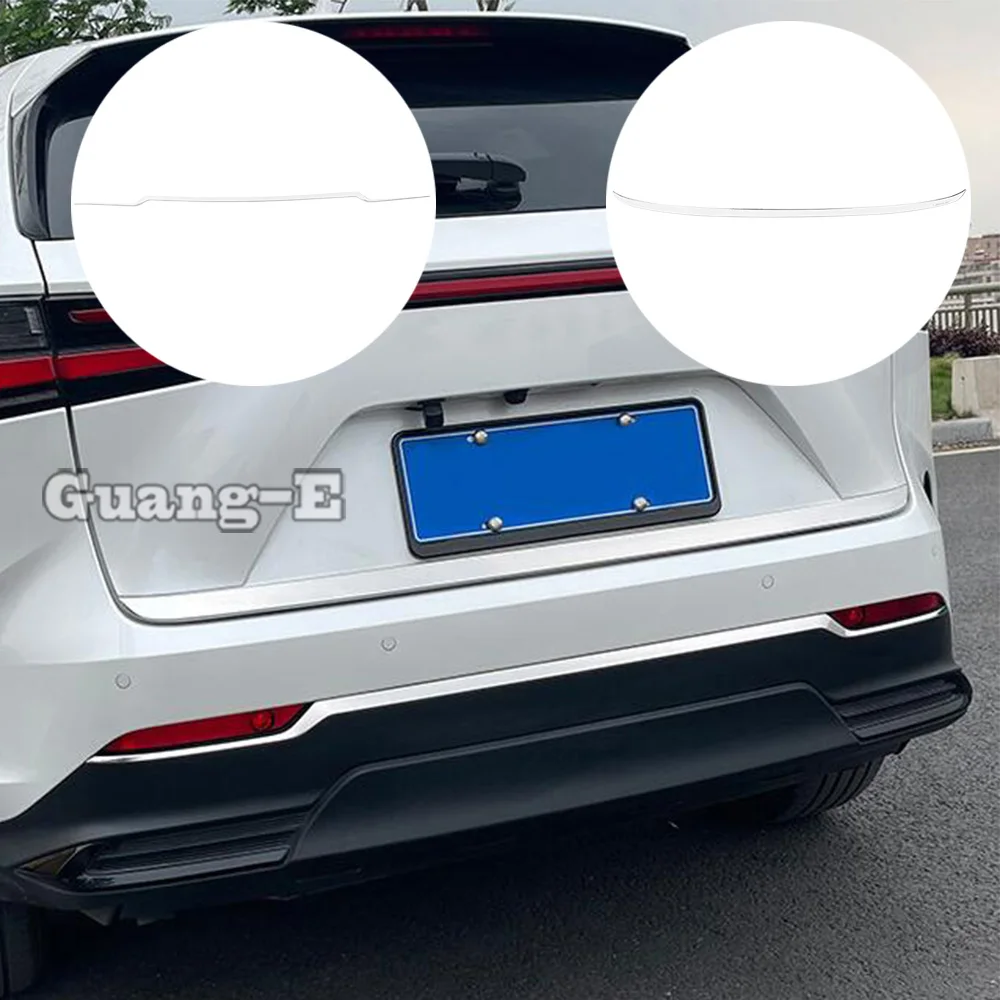 Stianless Steel Trunk Tailgate Trim Rear Bumper Trim Car Styling Exterior Sticker For Lexus NX 250 260 350h 350 F 2022 2023 2024