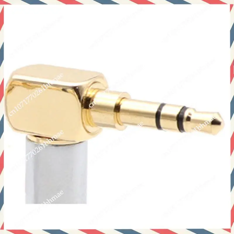 

-A21Z 4Pcs 3.5Mm L Shape Jack Gold Plated 90 Degree Angle Audio Connector Audio Plug Silver