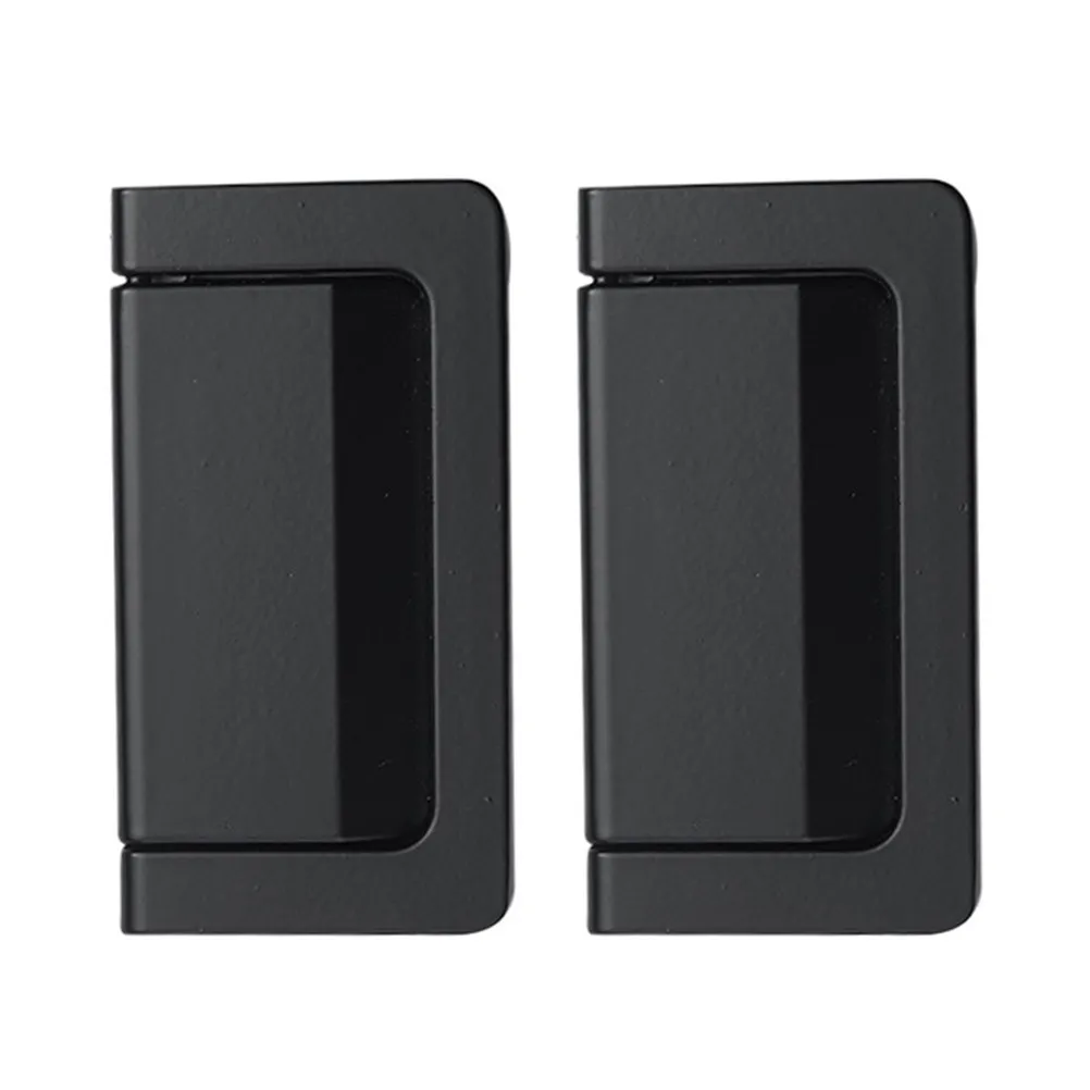 

2 шт. врезных ручек из цинкового сплава без сверления для шкафов и гардеробов, плавное открывание, долговечность, для мебельных дверей и тумб