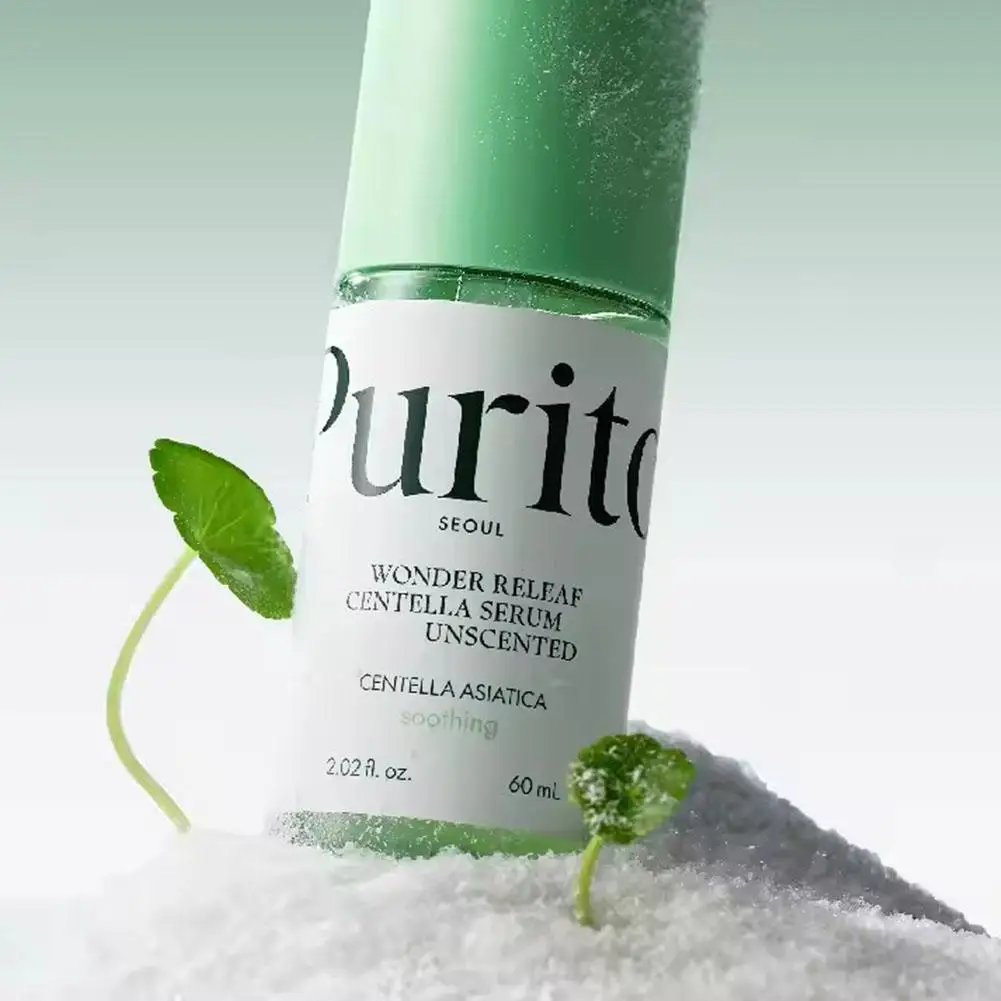 مصل Purito Centella Asiatica للعناية بالبشرة والوجه 60 مل، كريم إصلاح مرطب 100 مل، لجميع أنواع البشرة أمبولة مهدئة
