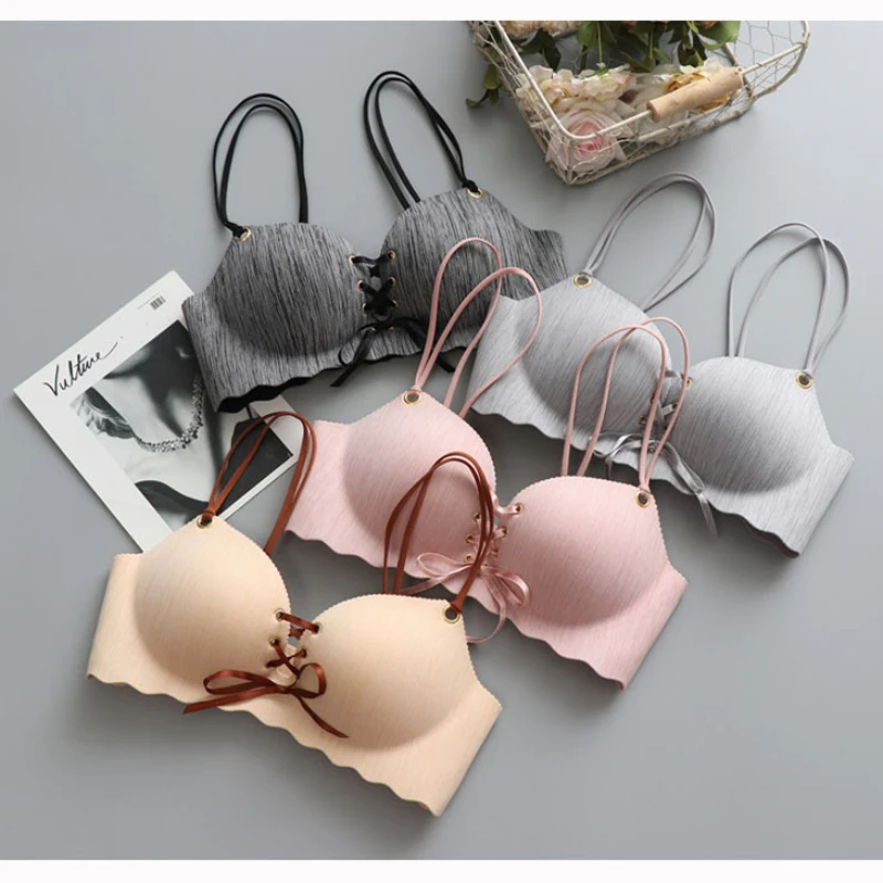 Women Push Up Bras Sexy Seamless Underwear Wire Free Female Bralette Beauty Back Lingerie Ladies Brassiereбюстгальтер Brasieres