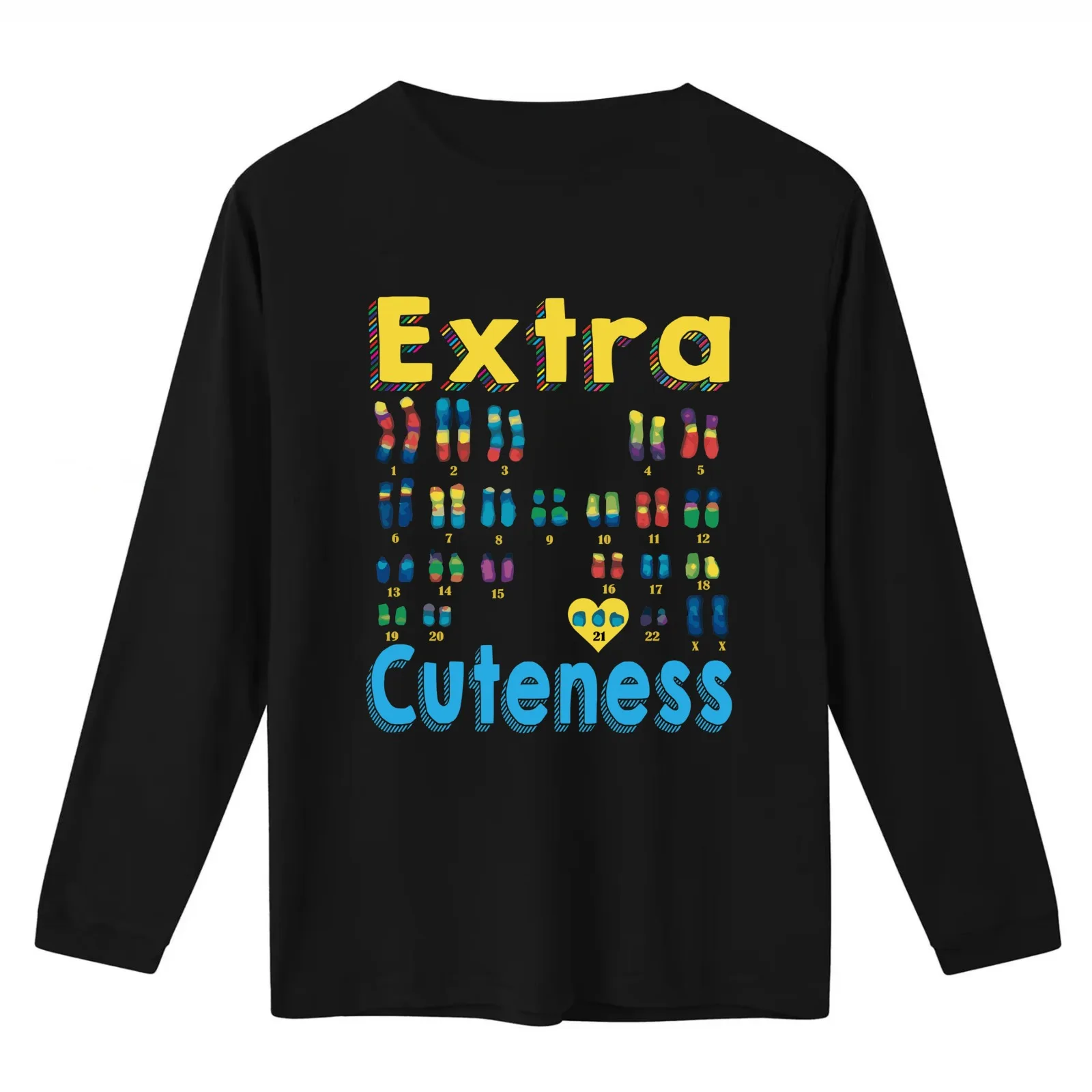 Extra cuteness XX Trisomy 21 World Down Syndrome T-Shirt Summer Casual Cotton Tee Oversized Streetwear Tops Unisex Men Women