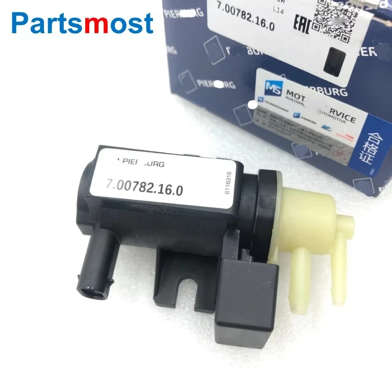 

Turbo Vacuum Boost Solenoid Valve for Mercedes-Benz M270 E16 M270 E20 M274 E16 M274 E20 OEM Pierburg 7.00782.16.0 A0101531328
