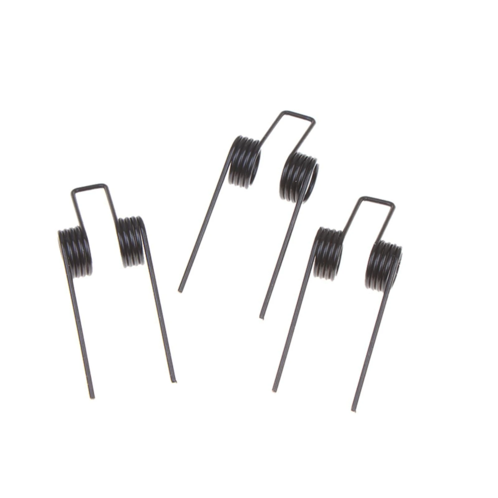 3 Pieces Double Torsion Spring Clip Black Double Torsion Spring Hardware Compact Stable for DIYers, Appliance Repair, Workshop