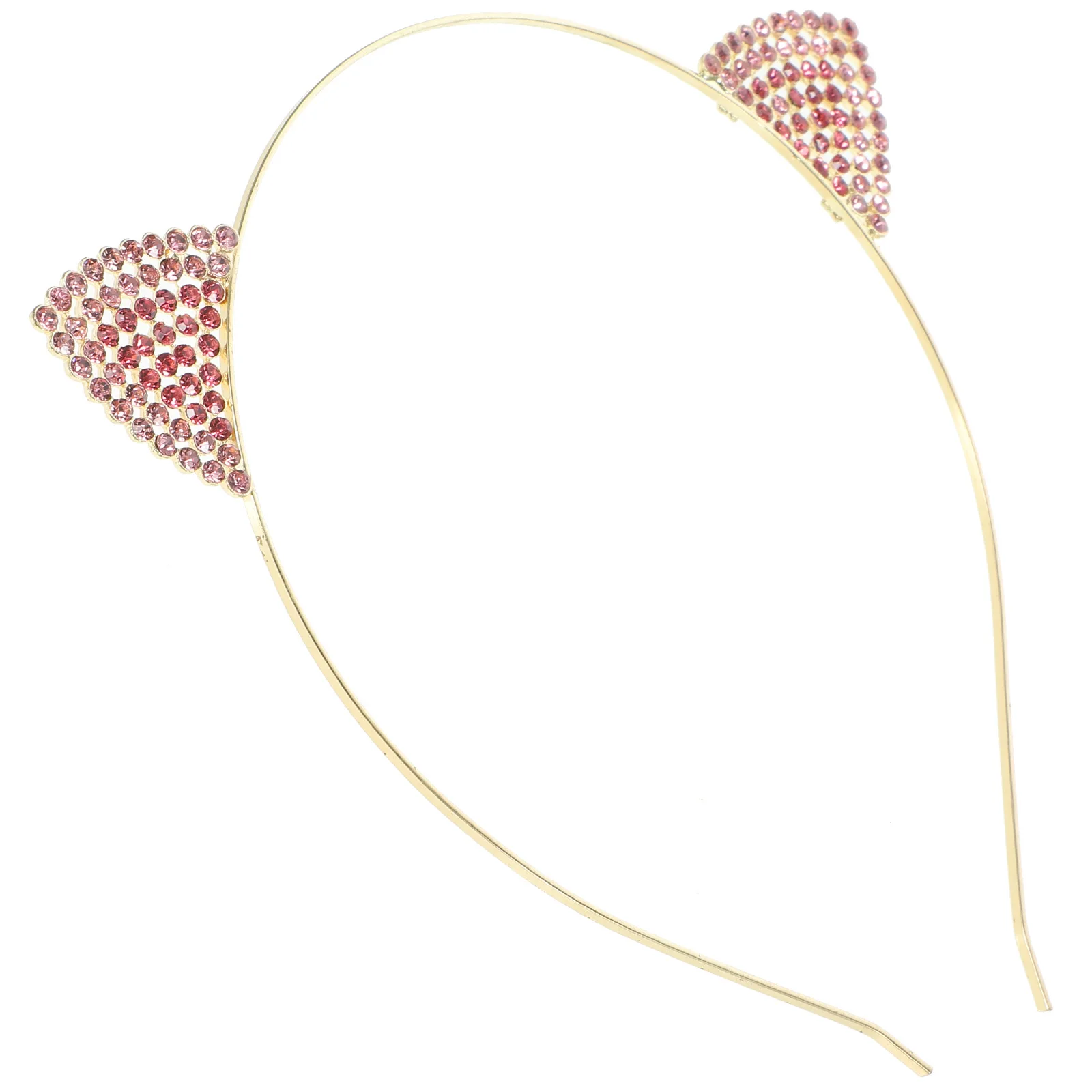 

1PC Cat Ears Rhinestone Headband Sweet Elegant Sparkling Rhinestones Comfortable Lightweight Party Wedding Birthday Accessories