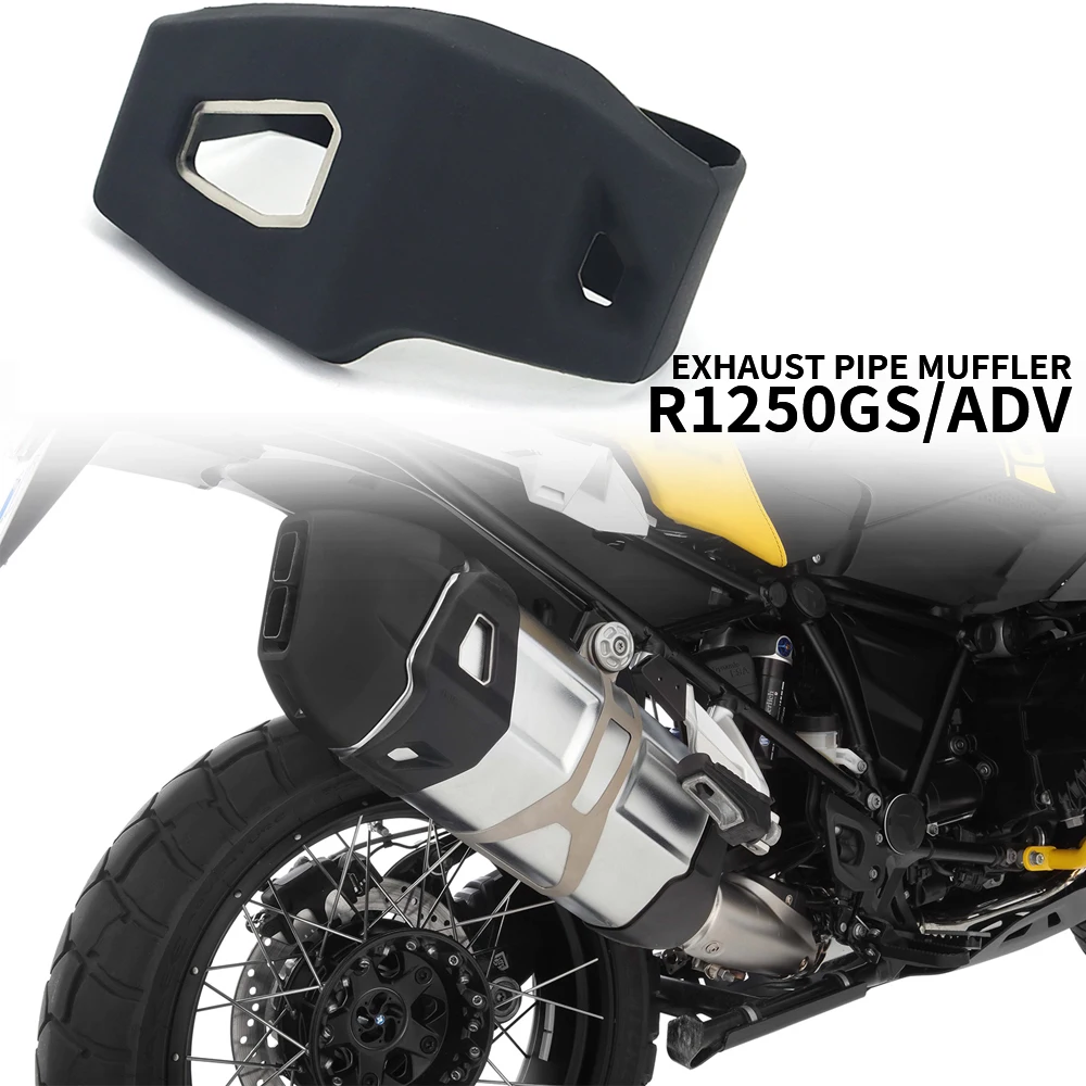 For BMW R1250GS R 1250 GS ADV Adventure Motorcycle Rear Exhaust Pipe Muffler Silencer Protection