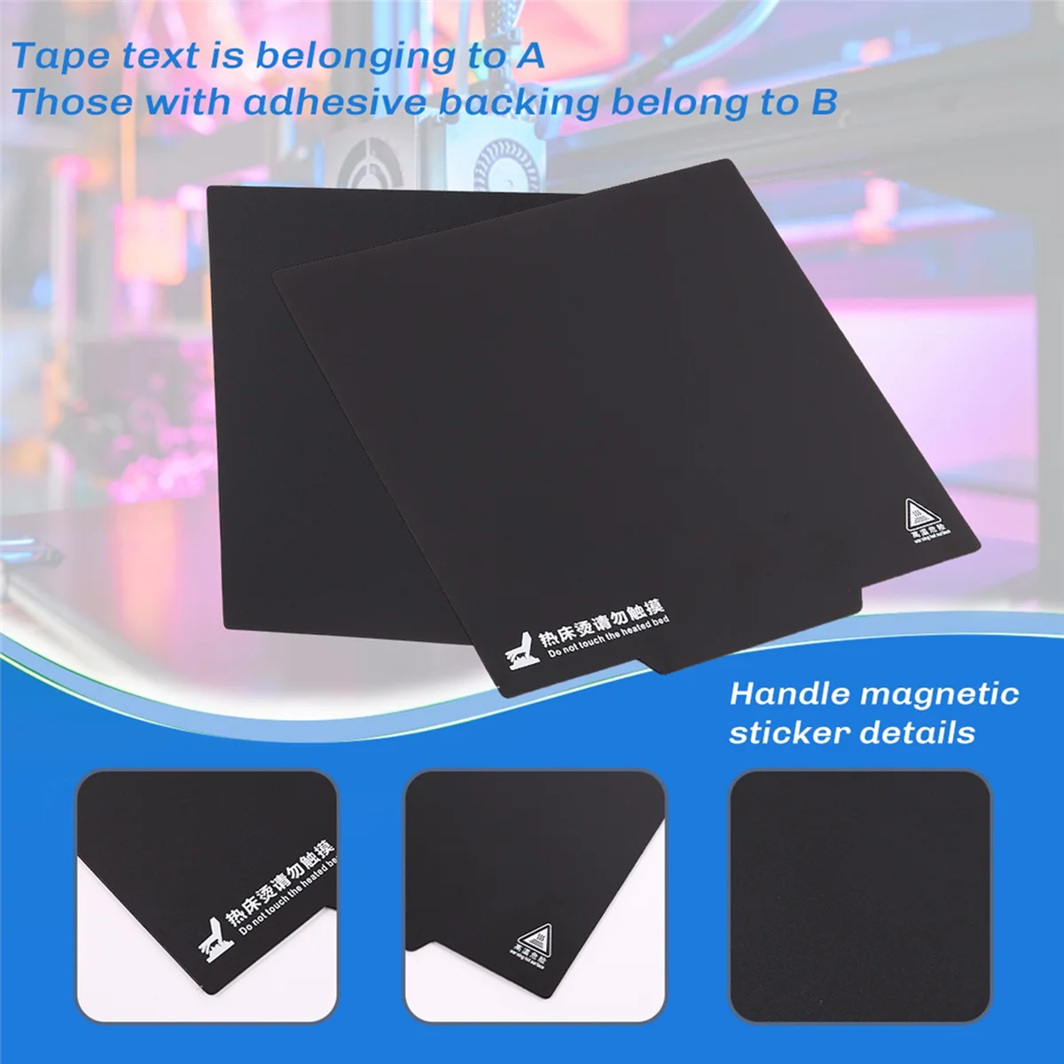 3D принтер 220X220 Hot Bed магнитная наклейка гибкая платформа для Wanhao I3 Anet A8