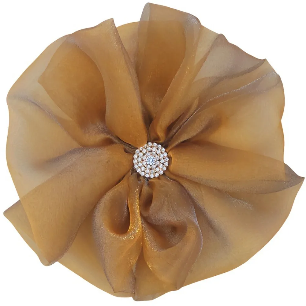 

21cm Fabric Flower Brooches for Women Wedding Party Corsage Lapel Pins Dress Coat Badge Elegant Jewelry Accessories