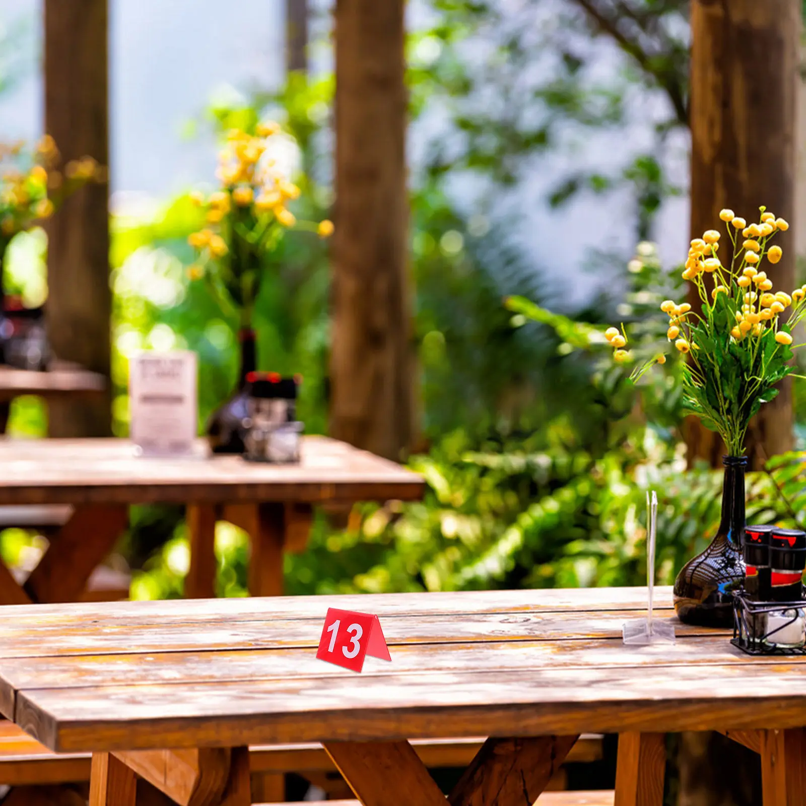 

Набор из 15 акриловых номерков для столов: стильные, компактные, многоразовые таблички для мероприятий, банкетов, свадеб