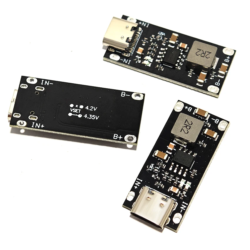 

IP2312 Type C USB C Input High Current 3A Polymer Ternary Lithium Battery Quick Fast Charging Board 3A 5V to 4.2V 4.35V type-c