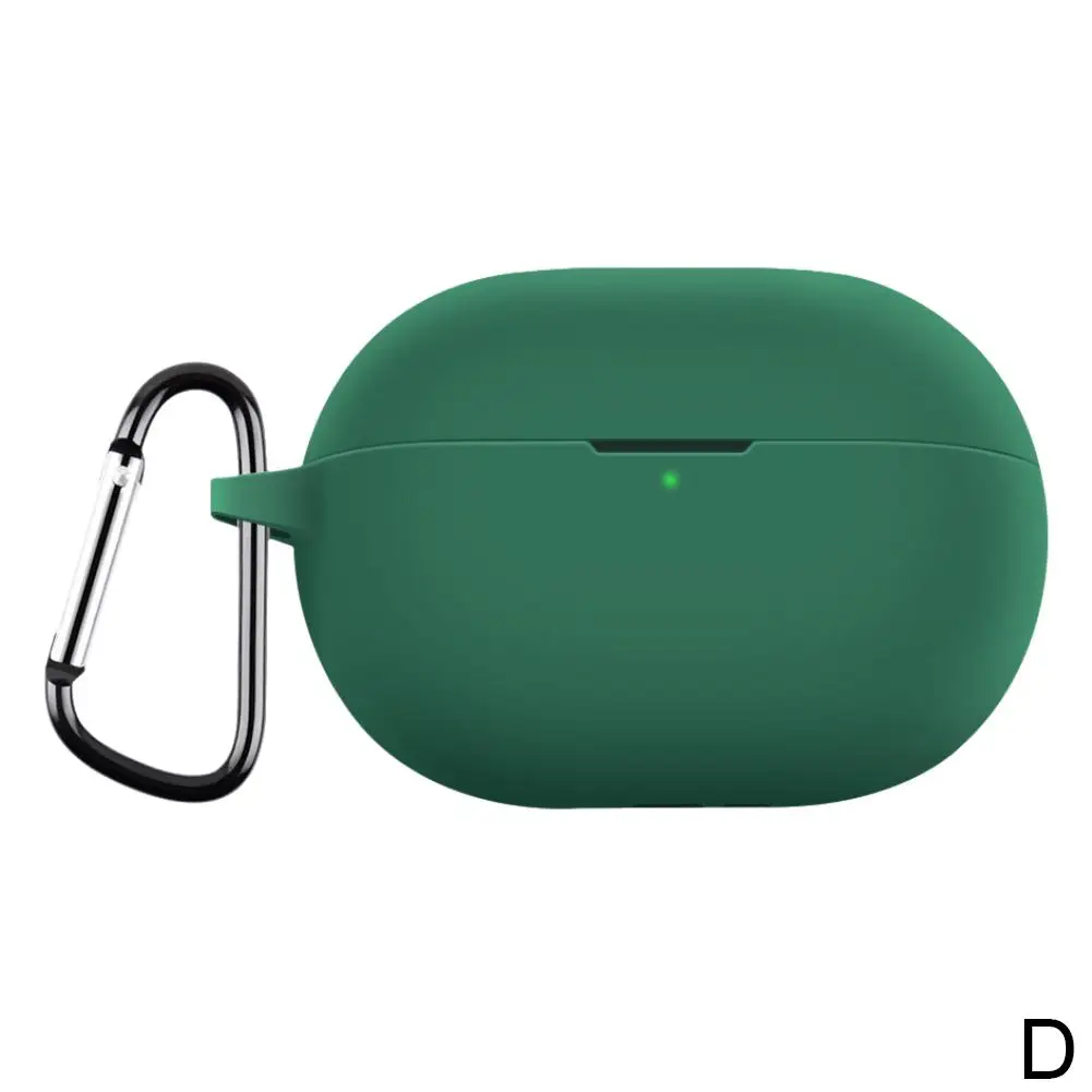 Solid Color Silicone Protective Cover for huawei Freebuds Pro Waterproof Earphone Case With Anti-lost Buckle Dropshipping K1G5