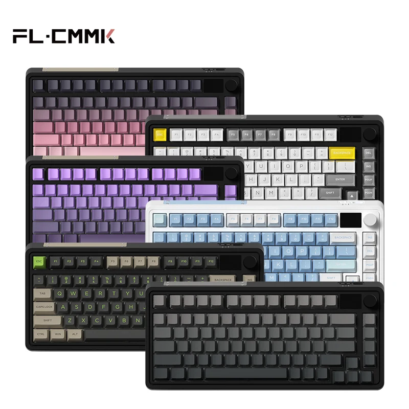 Esports-teclado Mecânico sem Fio Pbt Keycap Face-sul Rgb Hot Swap Bluetooth sem Fio Tablet pc Laptop Cmk75 fl ·