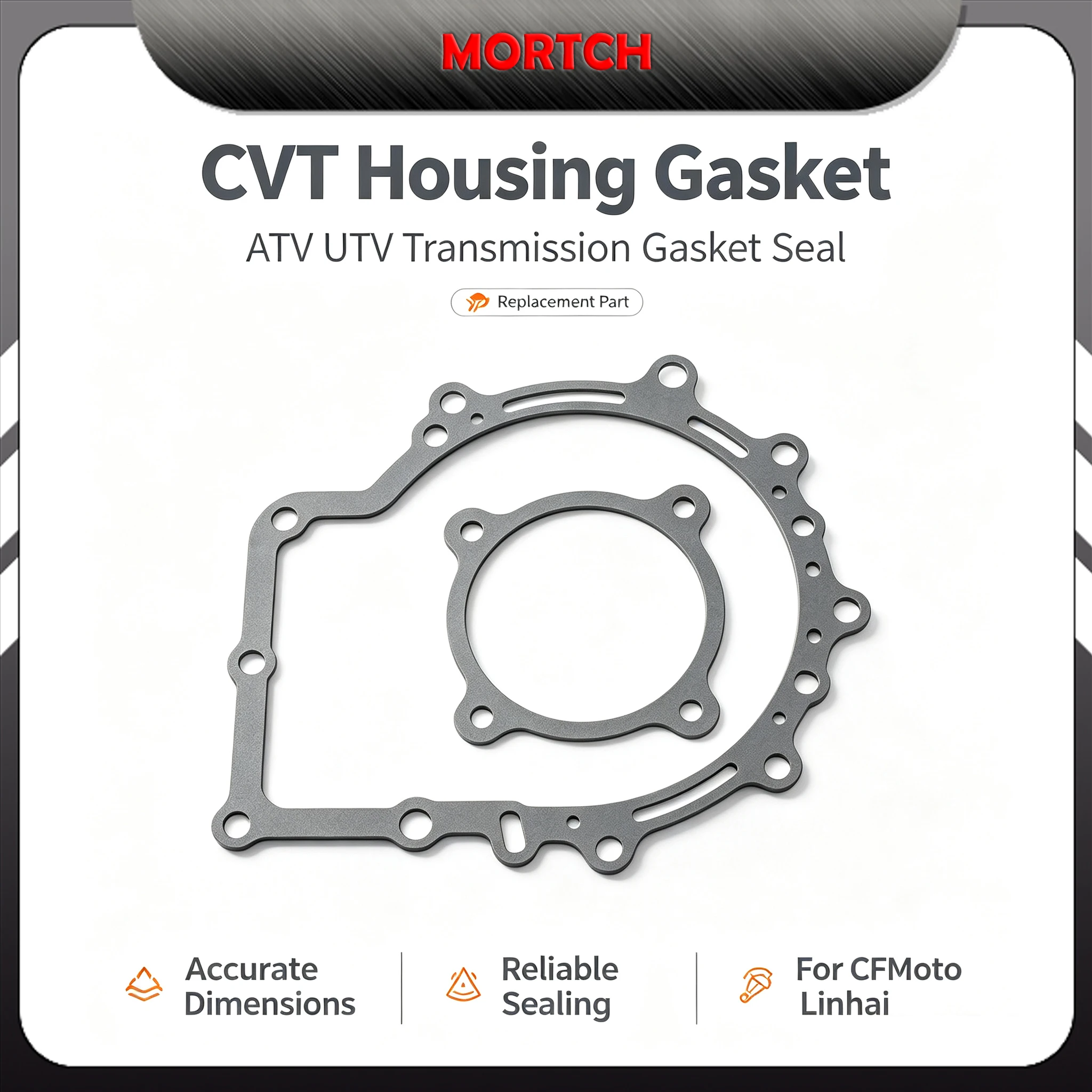 ATV UTV CVT Housing Cover Gasket 0180-012001 0180-012002 0180-01200A Fit CFMoto Linhai CF188 CF196 Transmission Case Seal