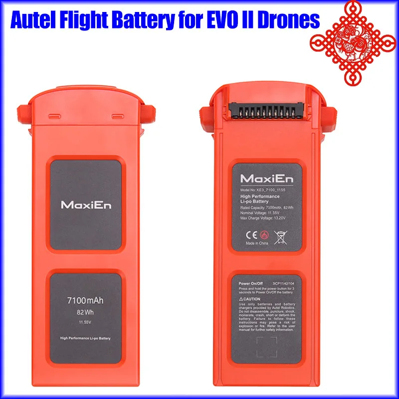 Original Autel Robotics Flight Battery 7100mAh Li-Po Charging Batteries for Autel Robotics EVO 2/ Pro/ Dual HD Camera Drone