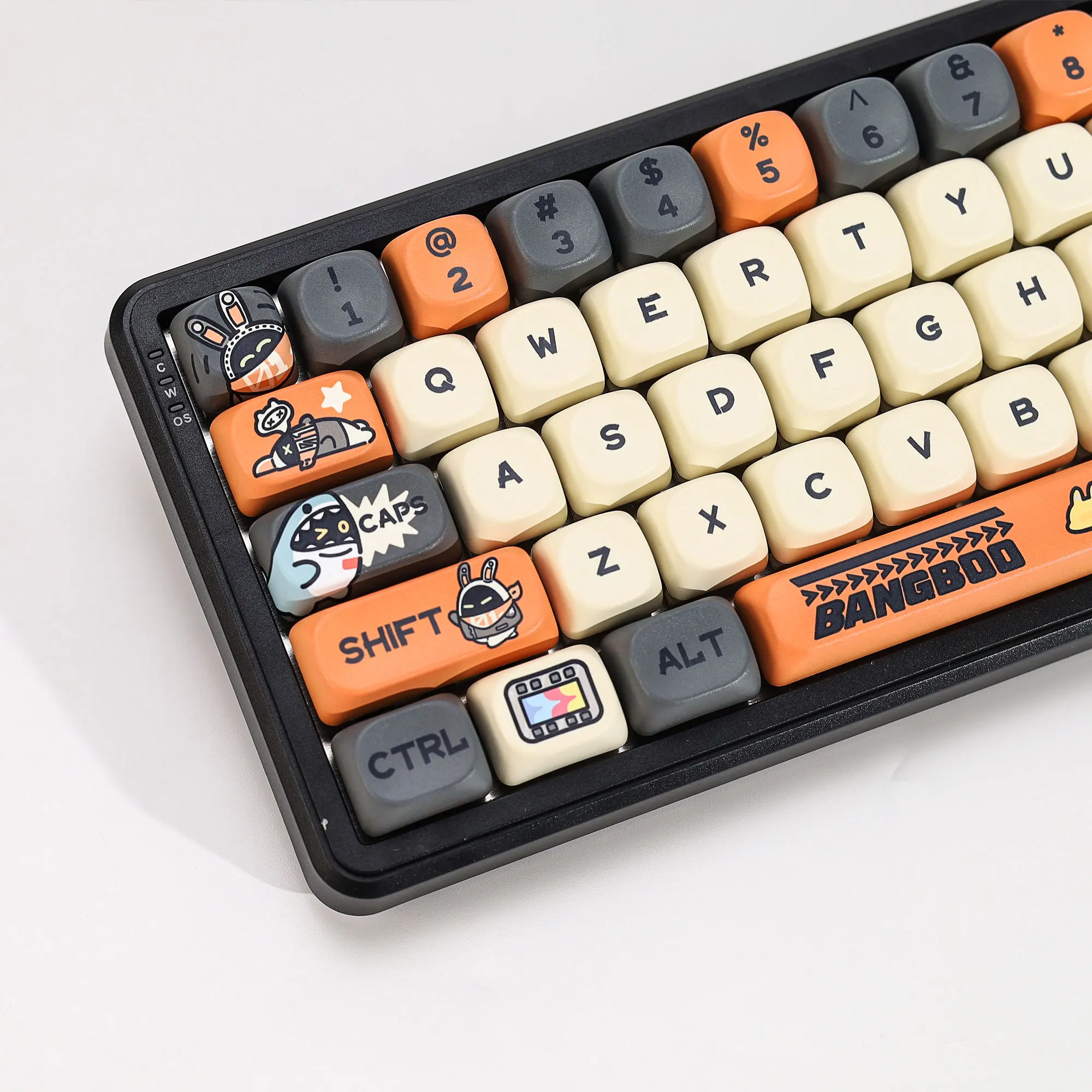 KBDiy ZZZ Bangboo Themen-Keycaps Anime Niedliche KOA MOA Profil PBT Tastenkappen ISO Benutzerdefinierte DIY für 60% Gaming Mechanische Tastatur Tastenkappen – Detail 16