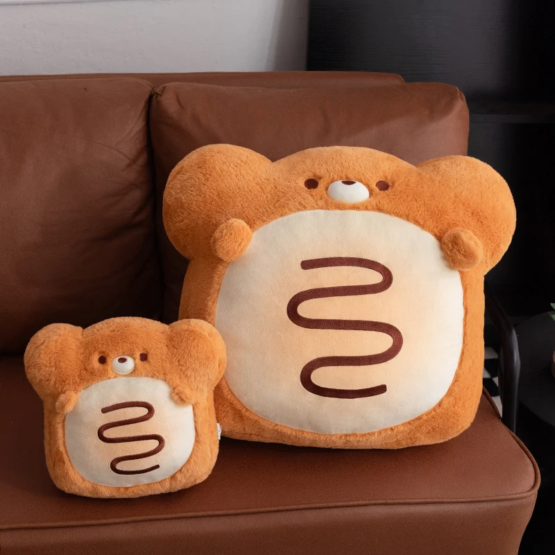 

23 см милый сырный медведь плюшевая кукла 46 см Kawaii хлеб медведь пледы подушка диван домашний декор комната кукла-компаньон детский подарок на день рождения