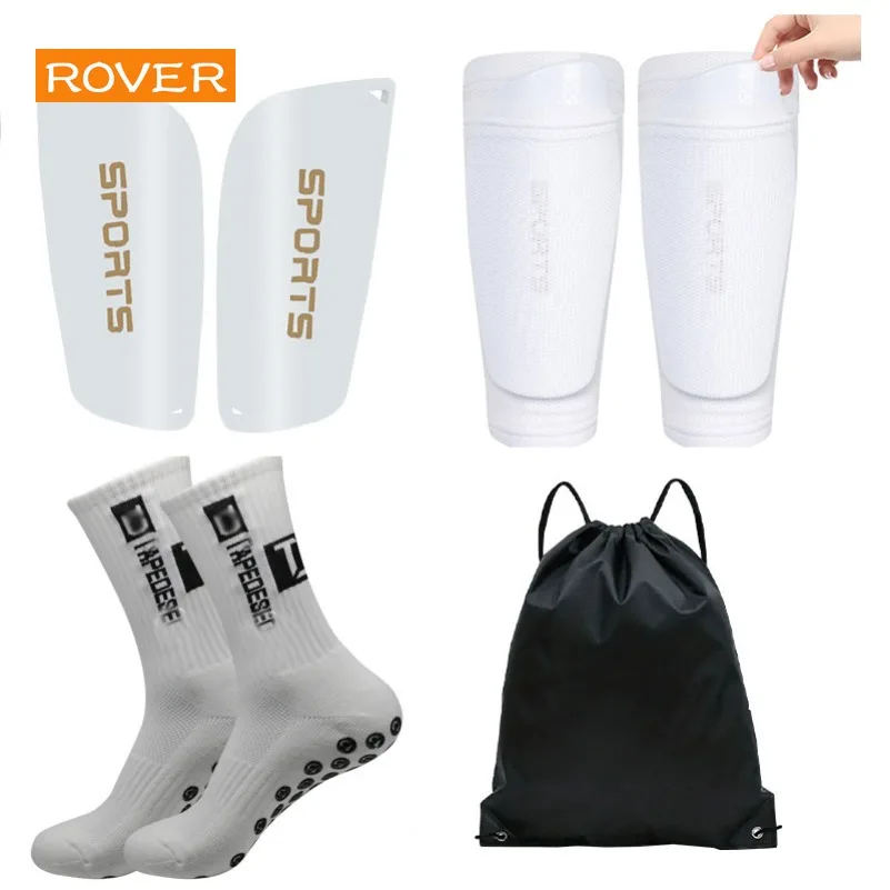 Football Kit Suits Soccer Bag Shin Guards Football Socks for Adults Teenagers Outdoor Training Sports  Anti Slip accessories