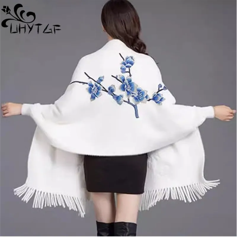 

Mink Velvet Shawl For Women Thicken Warm Autumn Winter 2024 New With Sleeved Cloak Fringe With Cheongsam Mantle Outside 3213