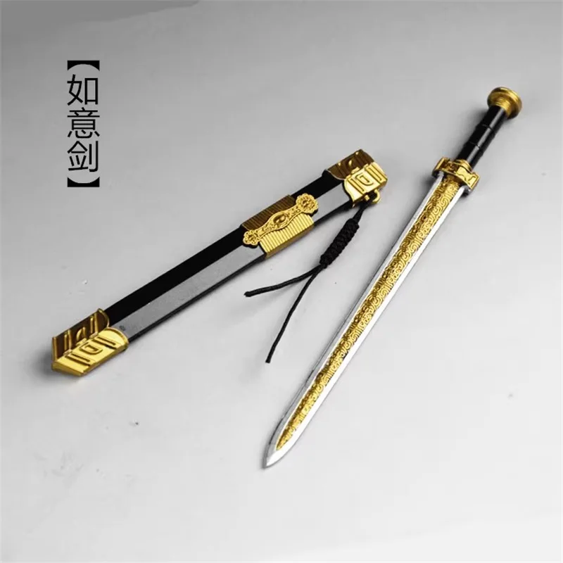 

Hot Sale 1/6 Mini Cold Weapon Toy Ruyi Sword Sabre High Quality Model Fit 12'' Action Figures Soldier In Stock