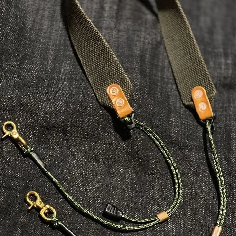 Handmade vintage mountain-style washed and distressed shoulder strap and accessory DIY accessory messenger bag strap