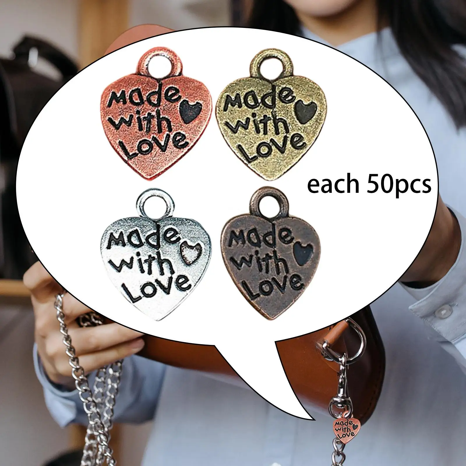 200 Pieces Charms Pendants Gift for Jewelry Making Earring Bracelets image 3
