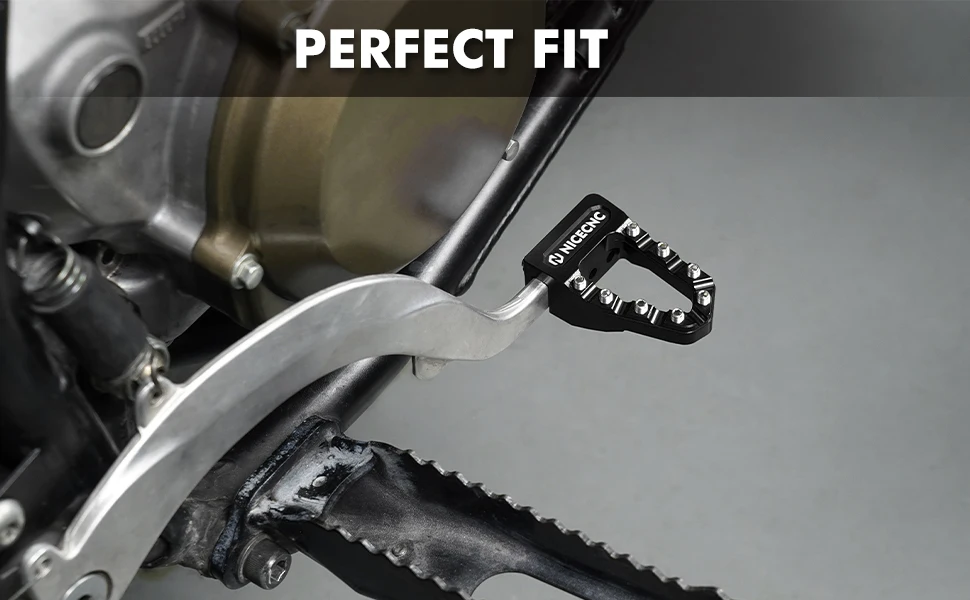 NICECNC Für Honda TRX450R 2006-2009 Hinterradbremspedalspitze für Honda TRX450ER Aluminium verbreitertes, rutschfestes, verstellbares ATV-Zubehör – Detail 18