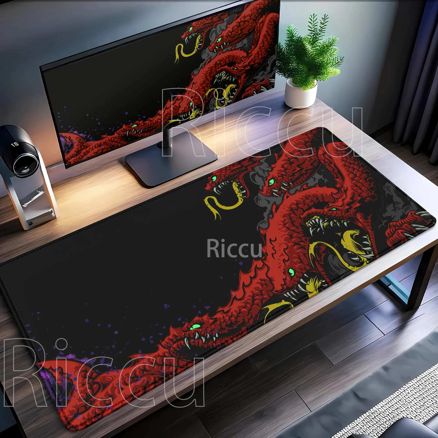 Mouse Pad Snake Cartoon Kawaii Carpet Large PC Gaming Mousepad Non-Slip Base Rubber Laptop Computer Office HD Printing Desk Mat