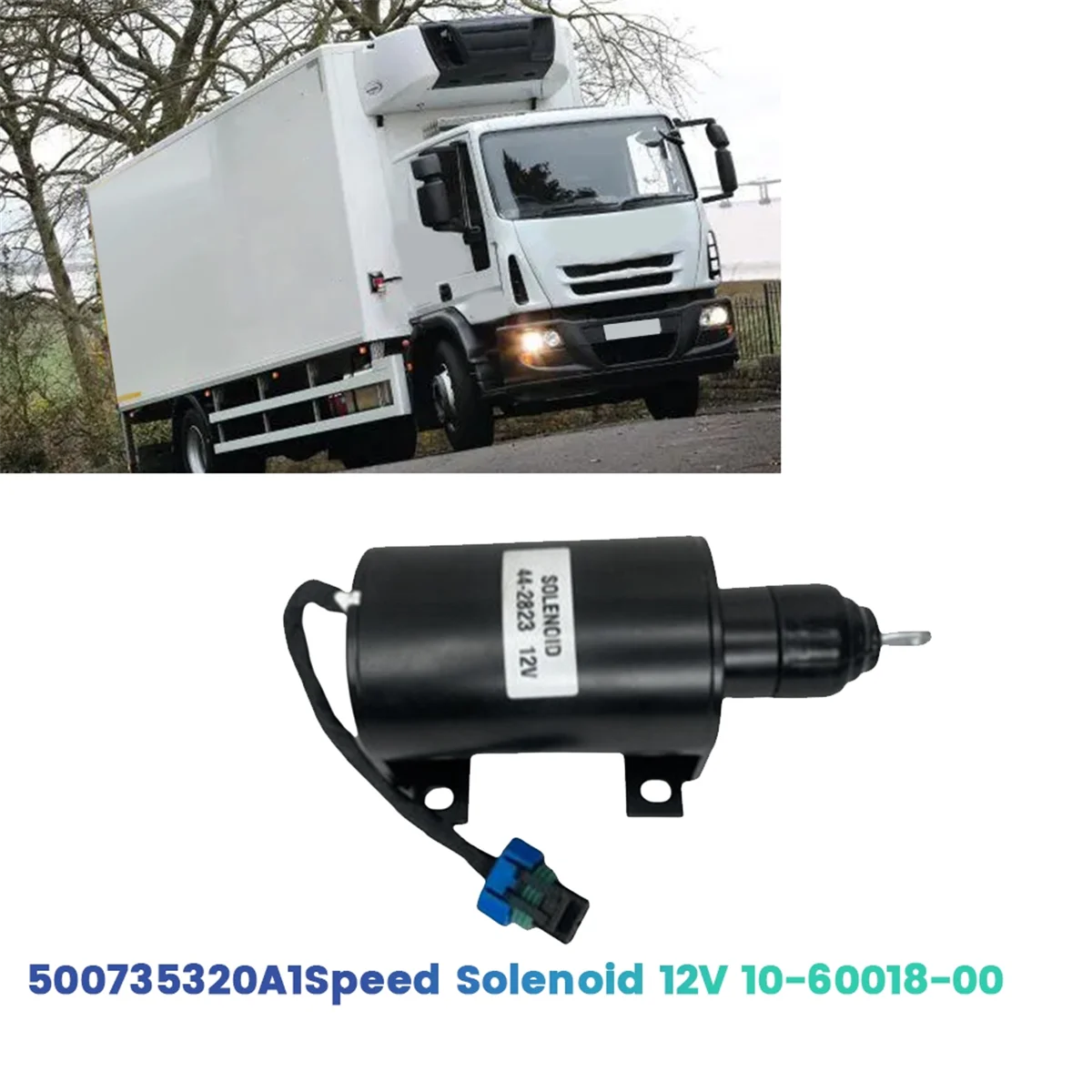 12V Fuel Speed Stop Solenoid Valve 10-60018-00 for Carrier Transicold Supra Reefer Vector 1550 Genesis 106681000 442823