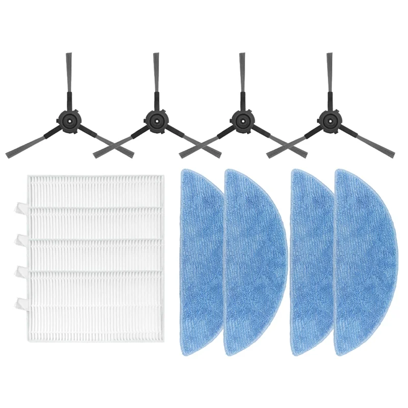 ABLL-For Ecovacs Y1 Pro/ Y1 Pro Plus Robot Vacuum Accessories Mop Hepa Filter Main Side Brush Parts Replacement