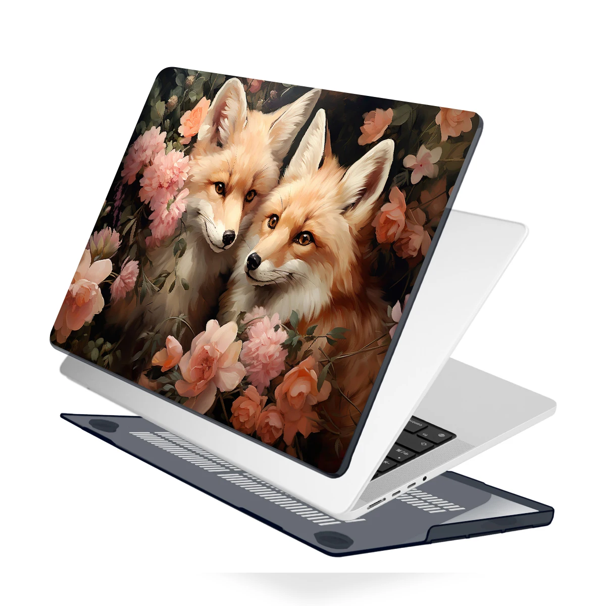สุนัขจิ้งจอกน่ารักพิมพ์สําหรับ MacBook 2025 M4 A3240 Pro13 กรณี A2338 A2251 14 16 M3 A2992 Air 13 15 A2681 A2941 M2 13.3 A2337