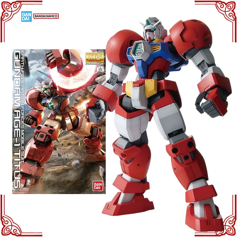 

In Stock Genuine Bandai Gundam Model Kit MG 1/100 Gundam AGE-1 Titus Gunpla Anime Action Figure Collection Model Boys Toys Gifts