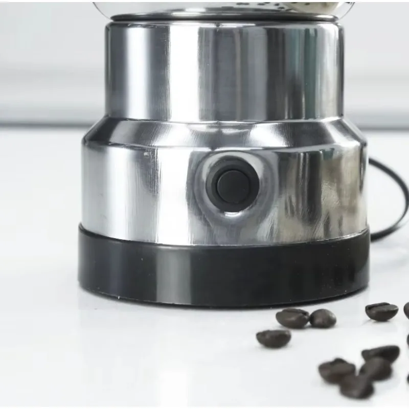 الفولاذ المقاوم للصدأ المنزلية 4 شفرات طحن القهوة اللحوم الثوم آلة المحمولة