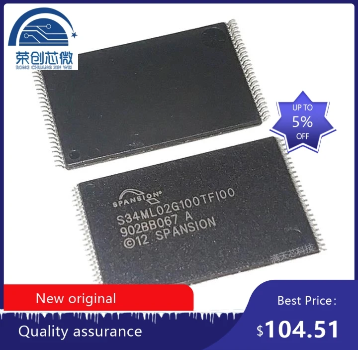 

100% new original S34ML02G100TFI00 S34ML02G100 S34ML02G100TF Memory chip TSOP48