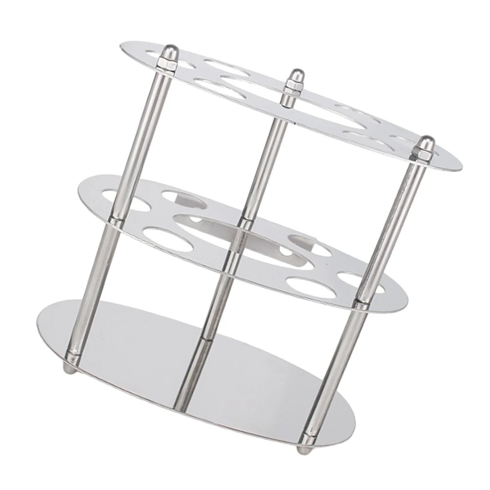 

Toothbrush Rack Stainless Steel Lightweight Bathroom Countertop Silver Storage Holder Travel Toothbrush Shelf Fade