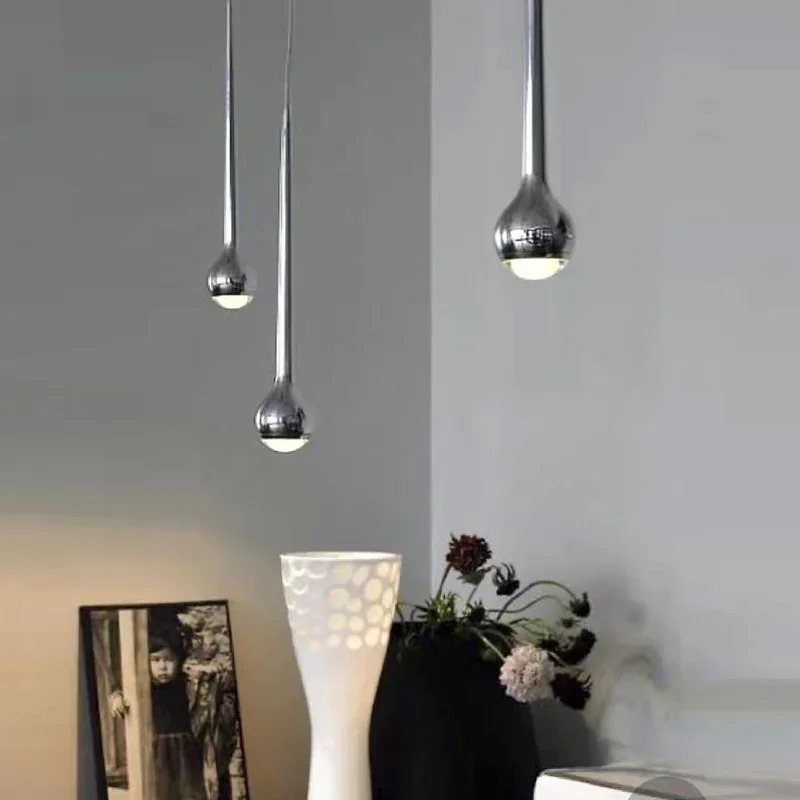 

Modern Led Droplet Dripping Pendant Light for Bedroom Bedside Hanging Lamp Hotel Kitchen Stairs Ceiling Chandeliers Decoration