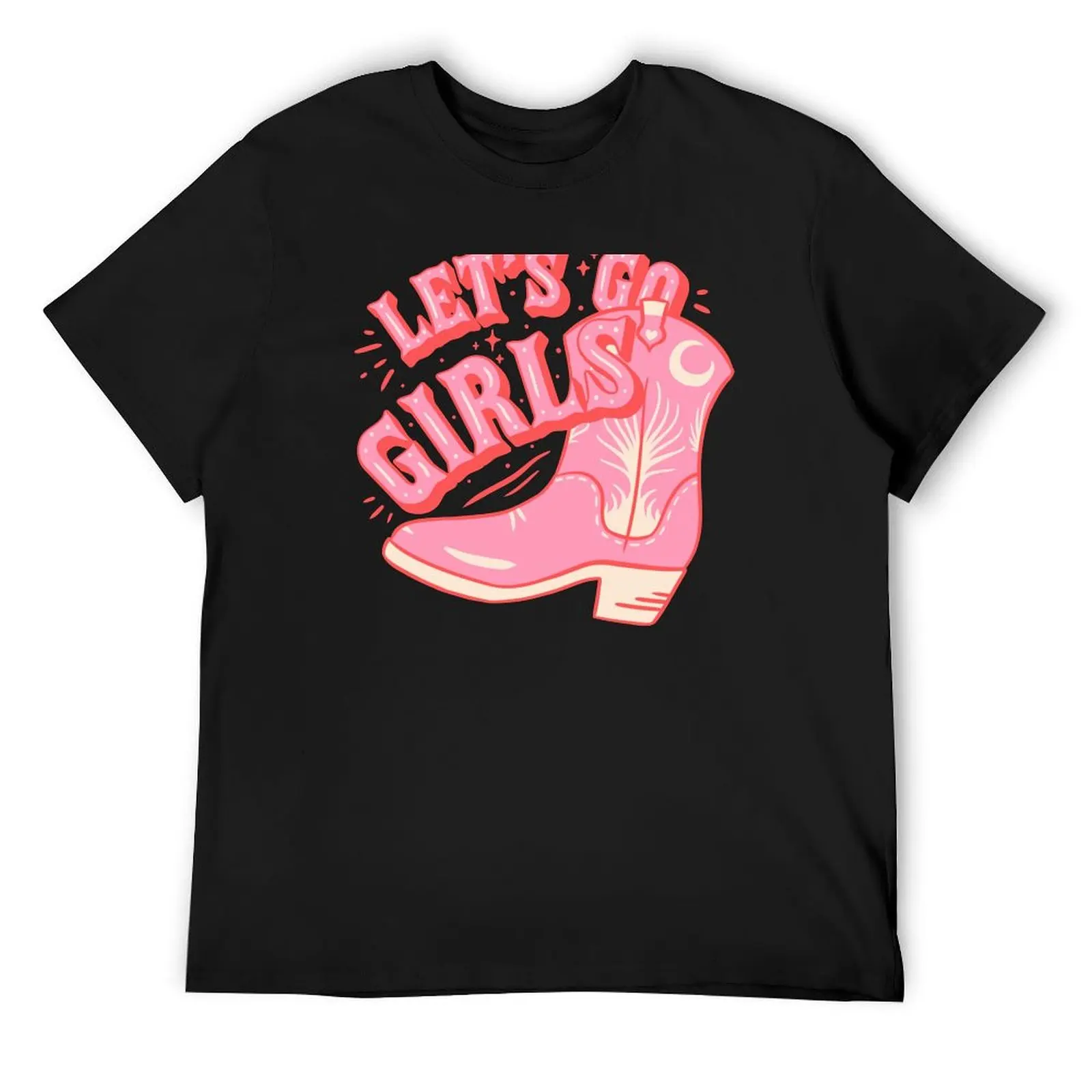 

Let's Go Girls | Pink Cowboy Cowgirl Rodeo Boot Preppy Aesthetic Bachelorette Party | HOWDY Y&am T-Shirt