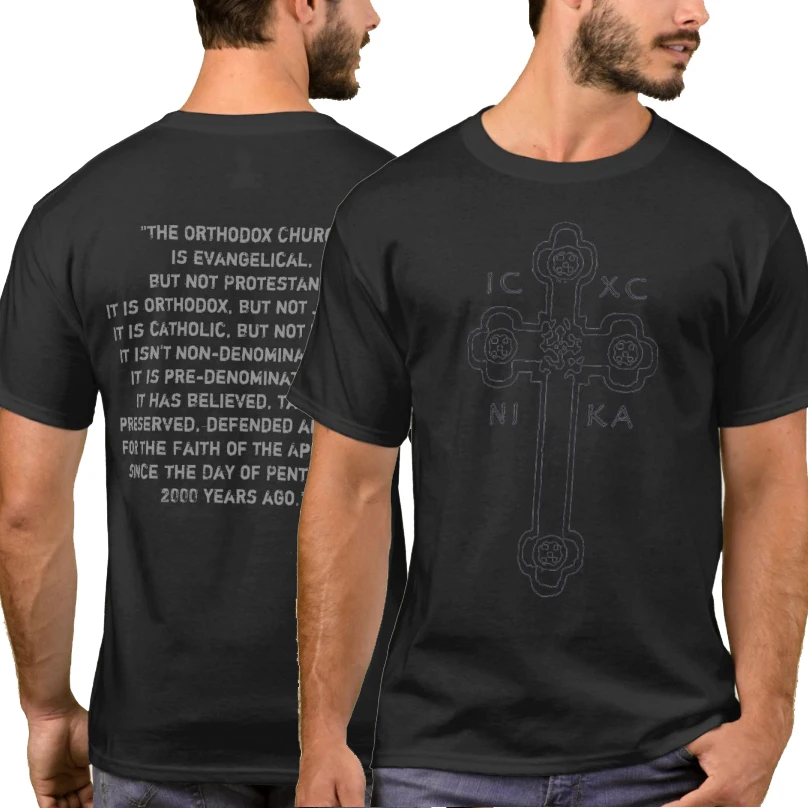 

Greek Acronym "ICXC NIKA" Orthodox Church Cross T-Shirt 100% Cotton O-Neck Summer Short Sleeve Casual Mens T-shirt Size S-3XL