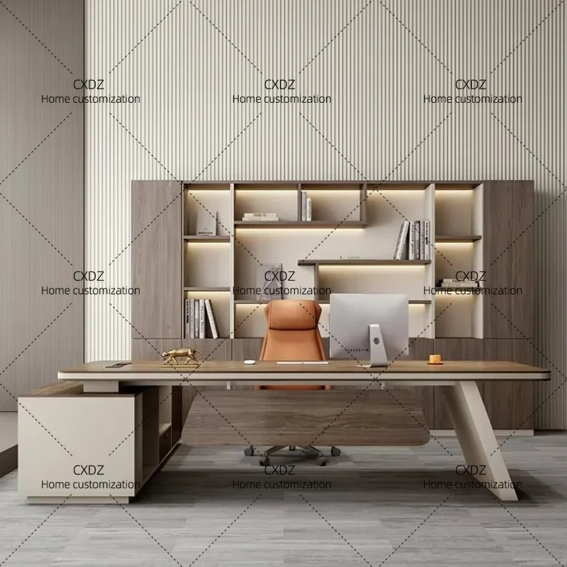 XXFashion Creative Office Desk Chinese Big Size Salon Events Save Space Office Desk Aestheti Home Decoratio