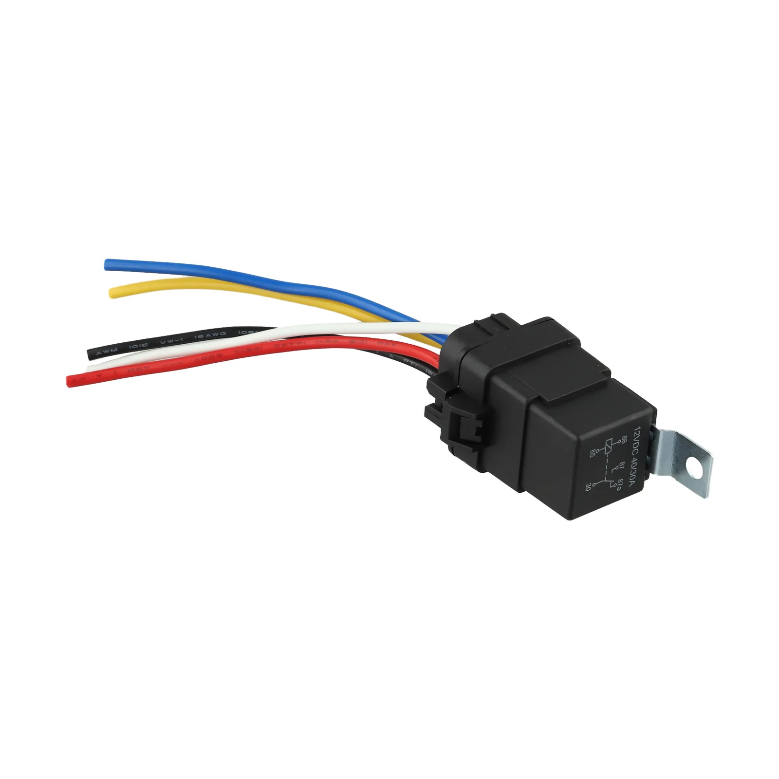 Waterproof 12V Heavy Duty Relay Harness Socket 5 Pin Relay Switch with High Capacity Wiring for Cars Trucks and Boats