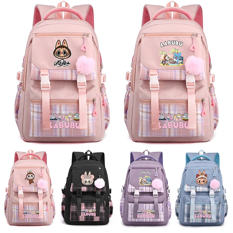

Cute Cartoon Labubu Backpack Teenger Girl Boy Schoolbag Children Schoolbag Kawaii Student Rucksack Laptop Bookbag Travel Bag