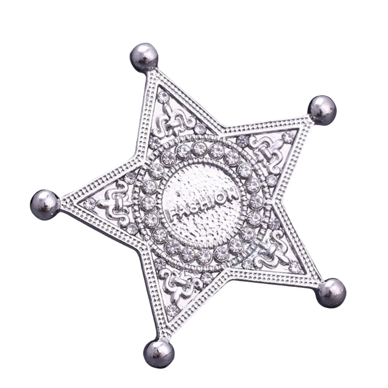 SZL Rhinestones Star Brooch Pin Five Pointed Star Brooch Lapel Pin Metal Brooch Pin