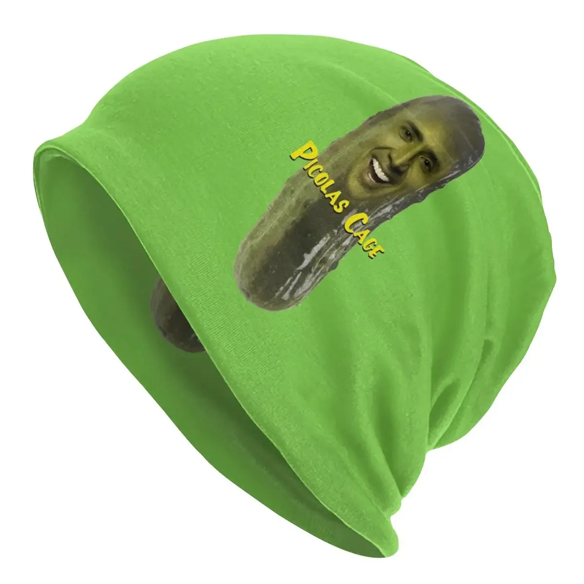 

Custom Nicolas Cage In A Banana Bonnet Beanie Knitting Hat Men Women Hip Hop Unisex Funny Meme Warm Winter Skullies Beanies Cap