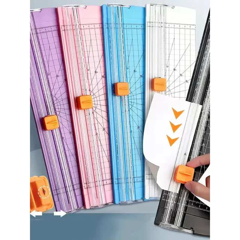 Dwustronna gilotyna do papieru, gilotyna do papieru A4, mała ręczna księga, zdjęcia studentów